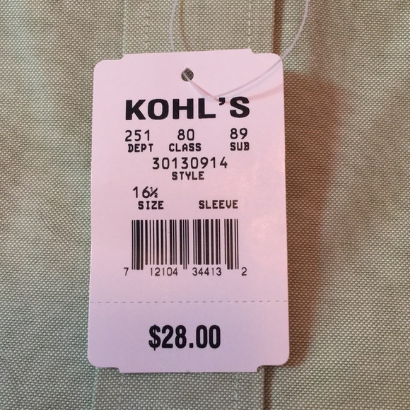 Croft & Barrow Short Sleeve Dress Shirt 16 1/2 - Picture 5 of 8